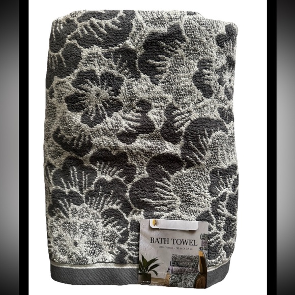 Bath Towel 100 Cotton30inX58in(76cm X147cm) Gray Soft/Absortbent/Durab… - Picture 1 of 3